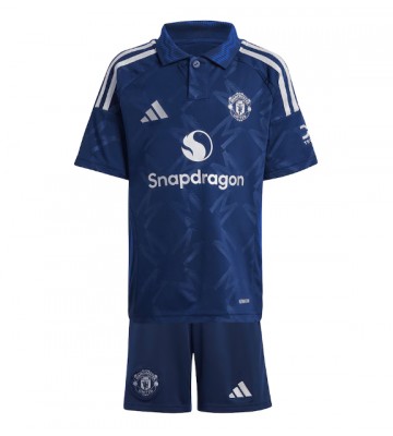 Manchester United Udebanesæt Børn 2024-25 Kort ærmer (+ korte bukser)
